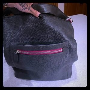Pink and Grey leather Coach bag